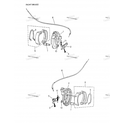 Front Brake 166A-19