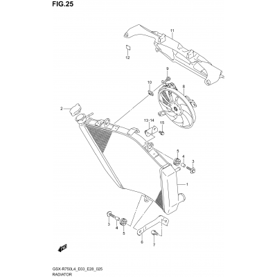 RADIATOR (GSX-R750L4 E33)