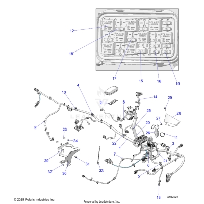 ELECTRICAL, WIRE HARNESS - A25SJR57AM (C102523)