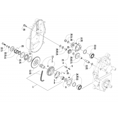 DRIVE/REVERSE DROPCASE ASSEMBLY