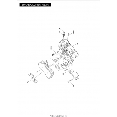 BRAKE CALIPER, REAR