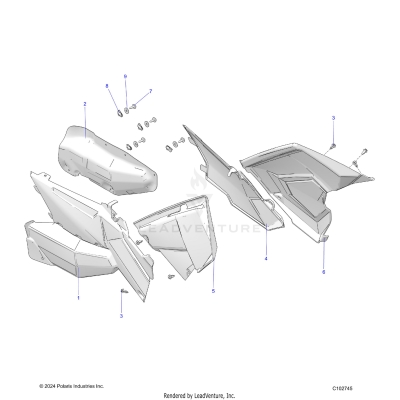 BODY, SIDE PANELS - A25SVA85A4 (C102745)