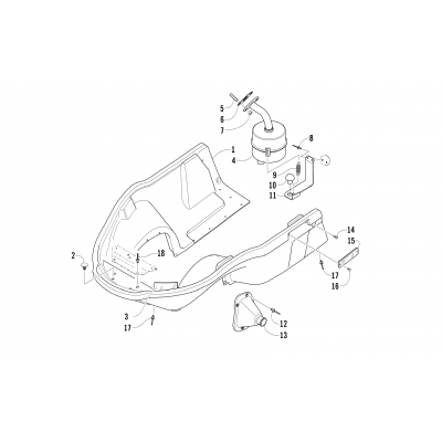 BELLY PAN AND EXHAUST ASSEMBLIES