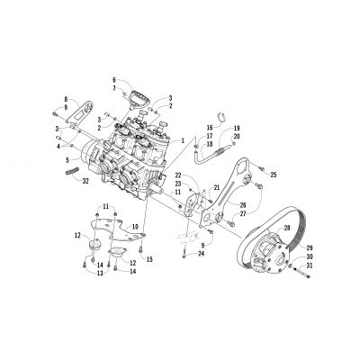 ENGINE AND RELATED PARTS