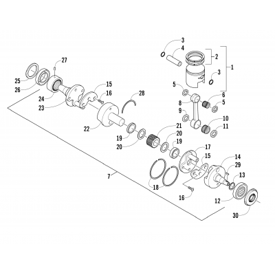 PISTON AND CRANKSHAFT