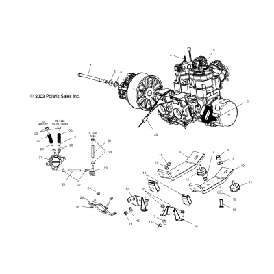 Engine Mounting /A/B/C/S04ne5cs/S04np6es/A/B/C/S04ne6es