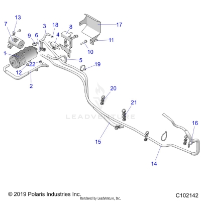 BODY, FUEL TANK EVAP - A20SJE57BX (C102142)