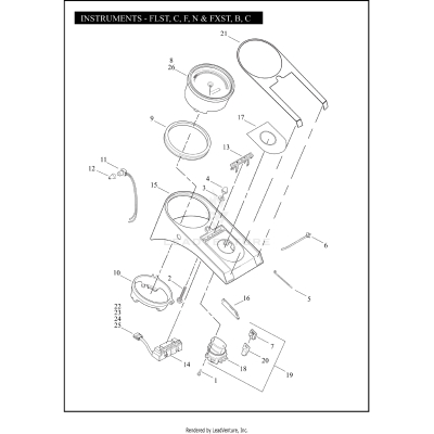 INSTRUMENTS - FLST, C, F, N & FXST, B, C