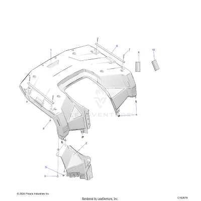 BODY, REAR CAB - A25SEG50B1/B3 (C102679)