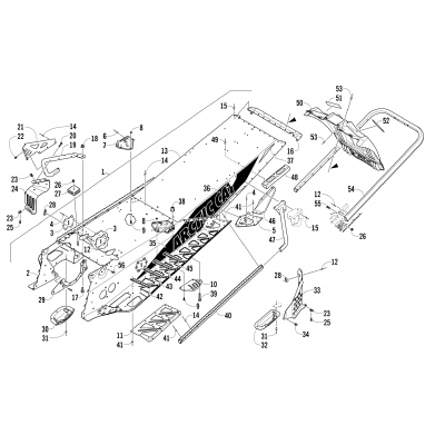 TUNNEL, REAR BUMPER, AND SNOWFLAP ASSEMBLY