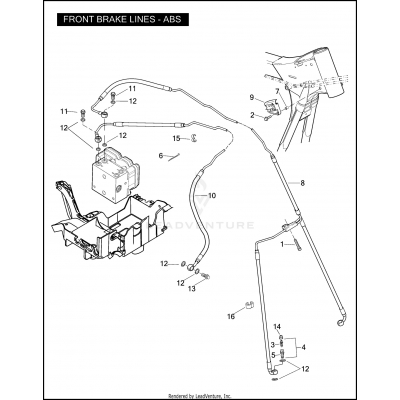 FRONT BRAKE LINES - ABS