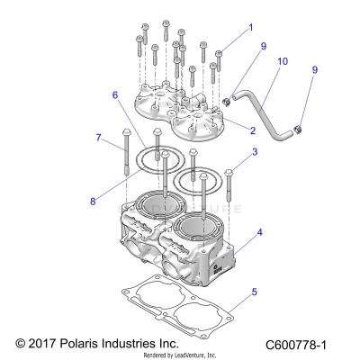 ENGINE, CYLINDER, CYL. HEAD - S20EKL8RS ALL OPTIONS (600778-1)