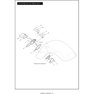 LICENSE PLATE BRACKET