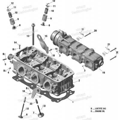 Cylinder Head And Exhaust Manifold