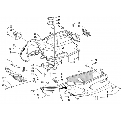 BELLY PAN AND FRONT BUMPER ASSEMBLY