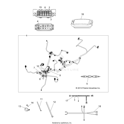 ELECTRICAL, MAIN WIRE HARNESS - A19SHD57B9/E57BJ/E57BW (49ATVHARNESS15570SP)