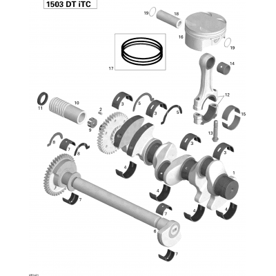 Crankshaft, Pistons And Balance Shaft