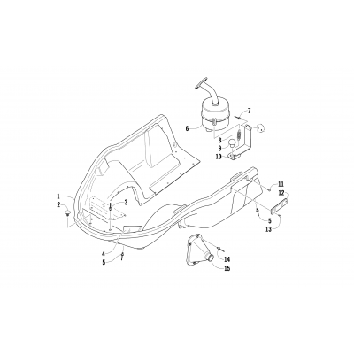 BELLY PAN AND EXHAUST ASSEMBLIES