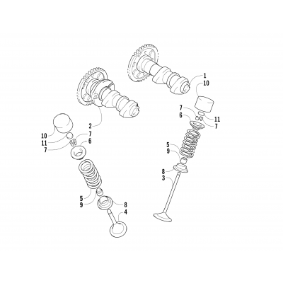 CAMSHAFT/VALVE ASSEMBLY