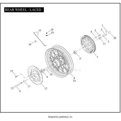 REAR WHEEL - LACED