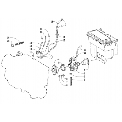 CARBURETOR AND FUEL PUMP ASSEMBLY