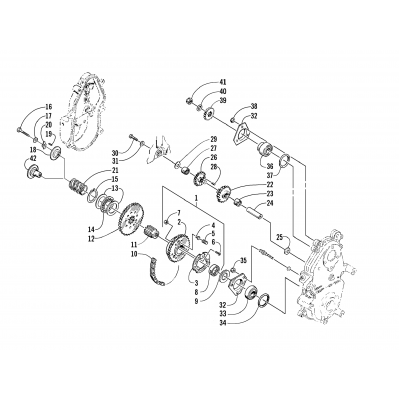 DRIVE/REVERSE DROPCASE ASSEMBLY (ESR)