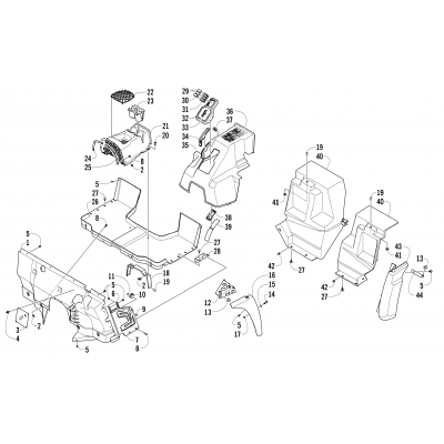 CONSOLE AND FLOOR PANEL ASSEMBLY