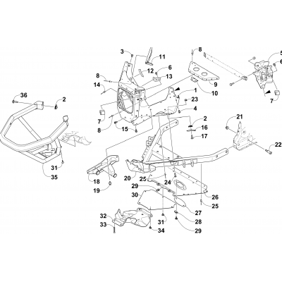 FRONT BUMPER AND FRAME ASSEMBLY