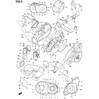 CRANKCASE COVER (MODEL Y)