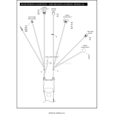 MAIN WIRING HARNESS - ABS BRAKES (FAIRING MODELS)