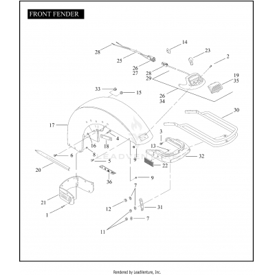 FRONT FENDER, BUMPER ASSEMBLY