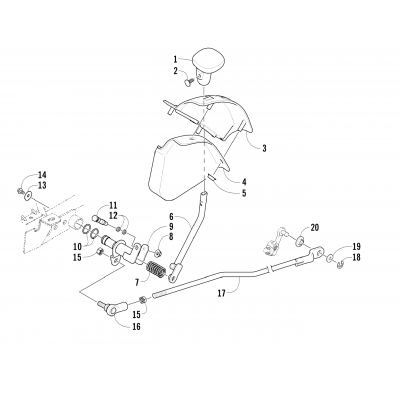 REVERSE SHIFT LEVER ASSEMBLY