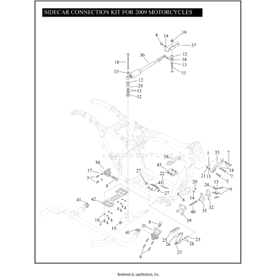SIDECAR CONNECTION KIT FOR 2009 MOTORCYCLES