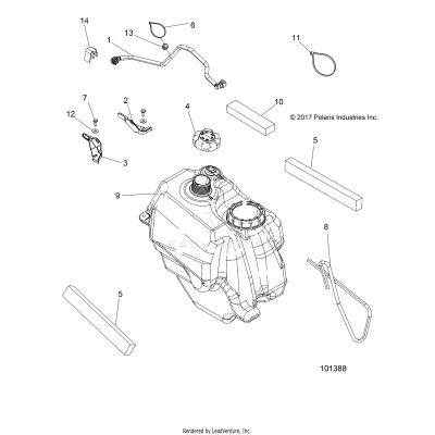 BODY, FUEL TANK ASM. - A19S6E57R1 [101388]