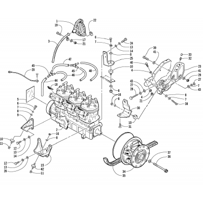 ENGINE AND RELATED PARTS