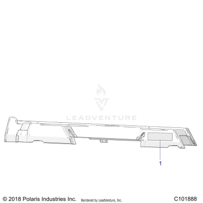 BODY, REAR RACK ADDITIONAL RED REFLECTOR - A19SAA50D5 [C101888]