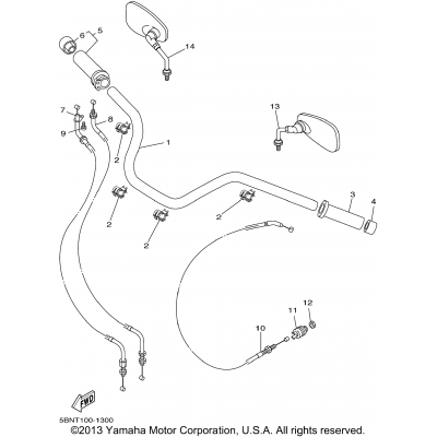 Steering Handle Cable