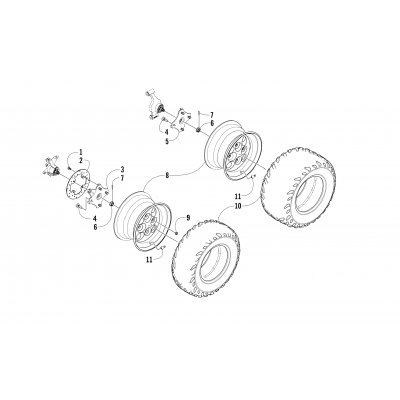 WHEEL AND TIRE ASSEMBLY