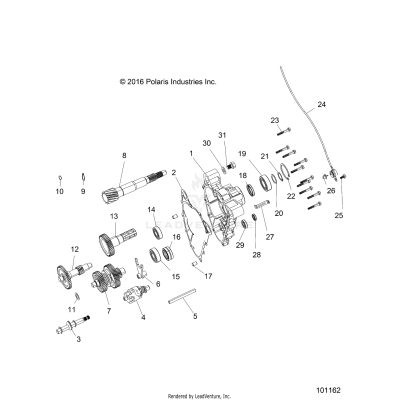 DRIVE TRAIN, MAIN GEARCASE - A17HAA15N7 (101162)