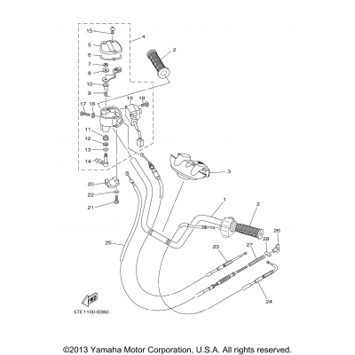 Steering Handle Cable