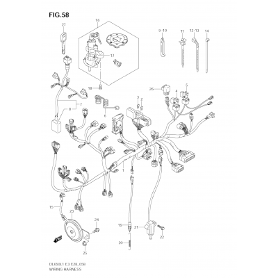 WIRING HARNESS (DL650A L1 E33)