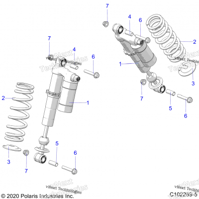 Suspension, Front Shock, Mounting