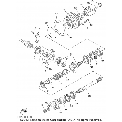 Middle Drive Gear