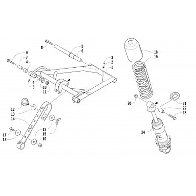 REAR SUSPENSION FRONT ARM ASSEMBLY