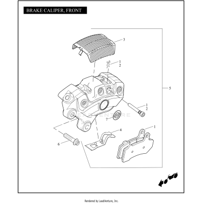 BRAKE CALIPER, FRONT