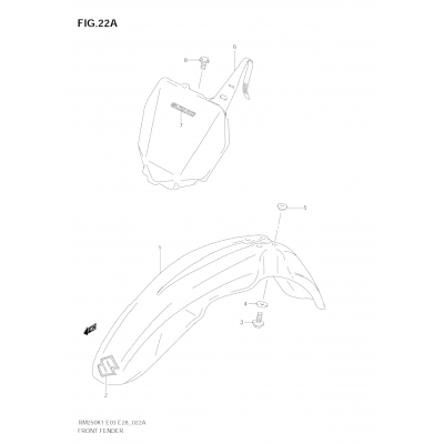 FRONT FENDER (MODEL K4/K5/K6)