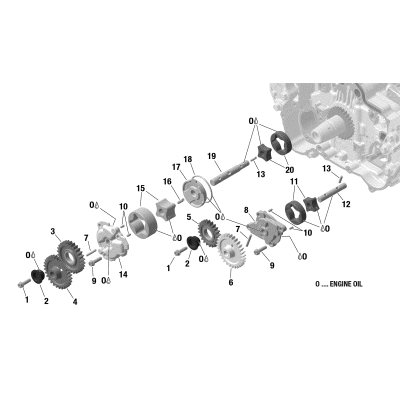 01- Engine - Lubrication - Oil Pump - 900 ACE