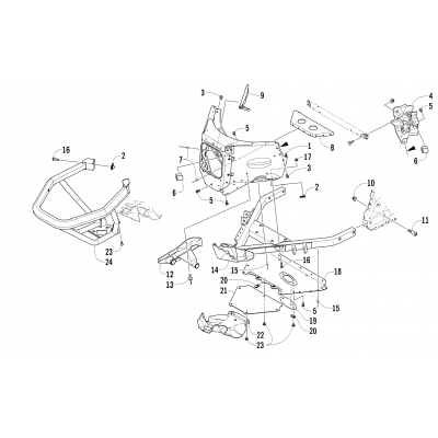 FRONT BUMPER AND FRAME ASSEMBLY