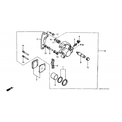 FRONT BRAKE CALIPER