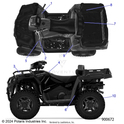 BODY, DECALS, STANDARD - A25SWE57AL (900672)